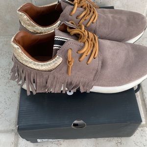 Shu Shop fringe sneakers